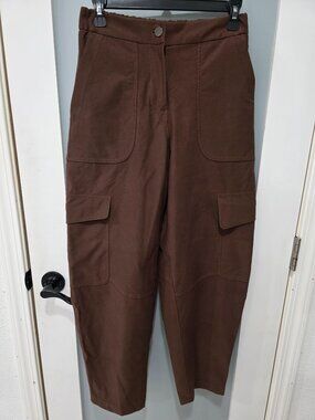 Lululemon Brown Barrel-Leg Cargo Pants
